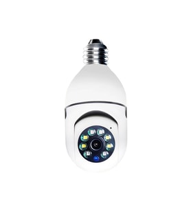 wifi panorama camera mikrofonlu 360 derece döner led ışıklı gece görüşlü full hd ampul kamera  