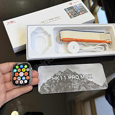 Hk11 pro max amoled ekranlı 45mm çift kordonlu  ios android uyumlu akıllı saat - A2T