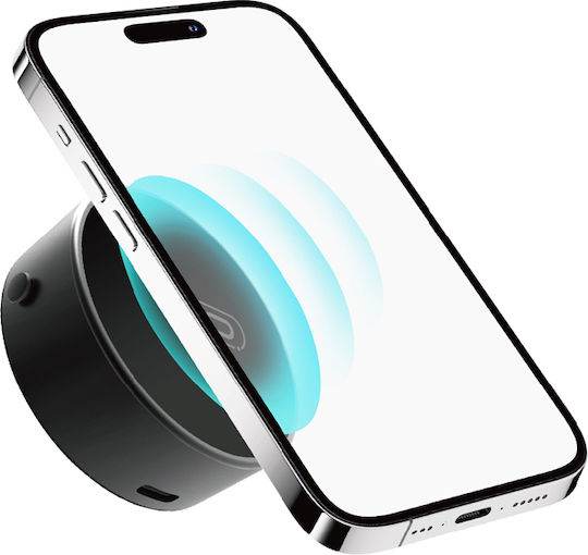 Vantuz emişli vakumlu typeC şarjlı magnetli sabit başlı araç içi telefon tutucu - R2L - KolayMagza